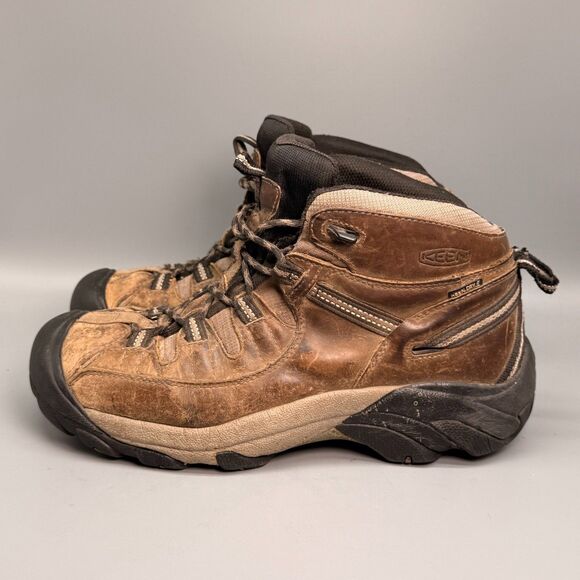 KEEN Targhee II Mens 10.5 Brown Leather Mid Hiking Boots Lace-Up Waterproof main image 5